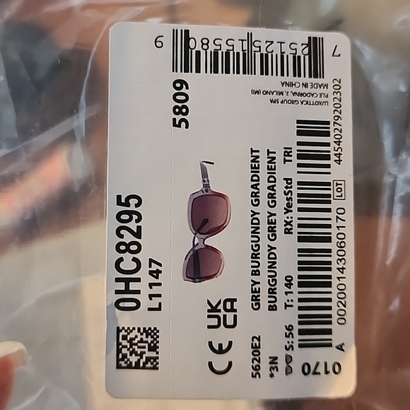 Coach Grey Burgundy Gradient sunglasses - Picture 6 of 6